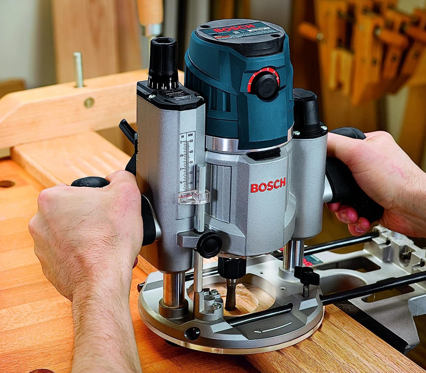 Bosch MRP23EVS 2.3 Hp Electronic Variable Speed Plunge-Base Router W/ Trigger Control