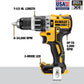 Dewalt DCK287D1M1 20V Max* Xr Cordless Hammer Drill/Driver & Impact Driver Combo Kit