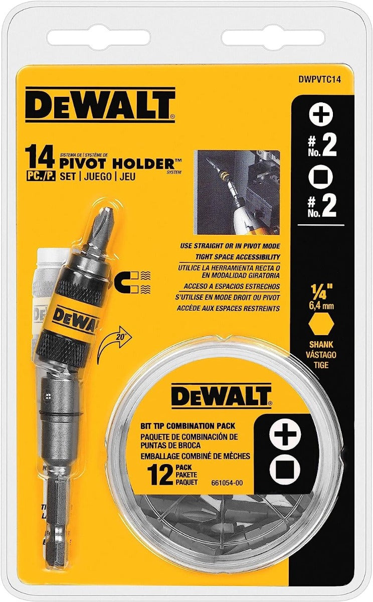 Dewalt DWPVTC14 14 Pc. Pivot Holder Set