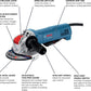 Bosch GWX10-45PE 120V 4-1/2" 10A Pad Xlck