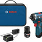 Bosch PS22-02 12V Max Brushless Pocket Driver Kit W/ (2) 2.0Ah Batteries