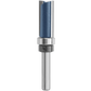 Bosch 85680MC 1/2 In. X 1 In. Carbide-Tipped Double-Flute Top-Bearing Straight Trim Router Bit