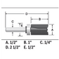 Bosch 85680MC 1/2 In. X 1 In. Carbide-Tipped Double-Flute Top-Bearing Straight Trim Router Bit