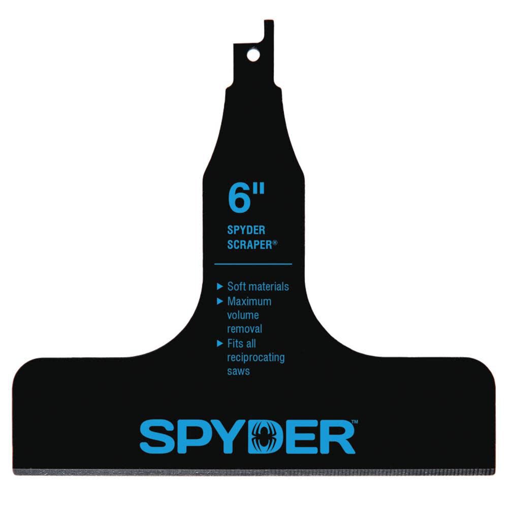 Spyder 137 Scraper 6" Packaged - With Barcode Pritned On Back