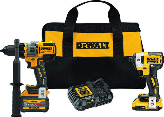 Dewalt DCK2100D1T1 20V Max* Brushless Cordless 2-Tool Kit Including Hammer Drill/Driver With Flexvolt Advantage