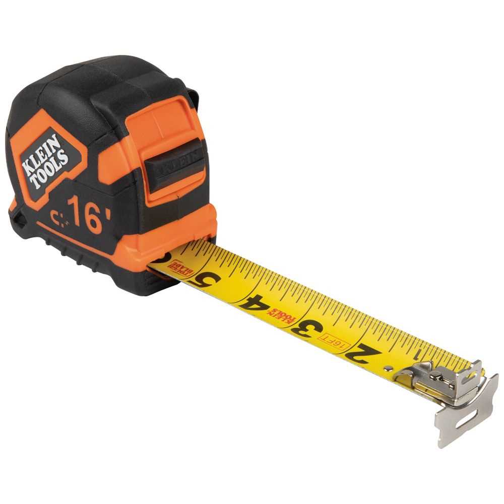 Klein Tools 9216 Tape Measure, 16-Foot Magnetic Double-Hook