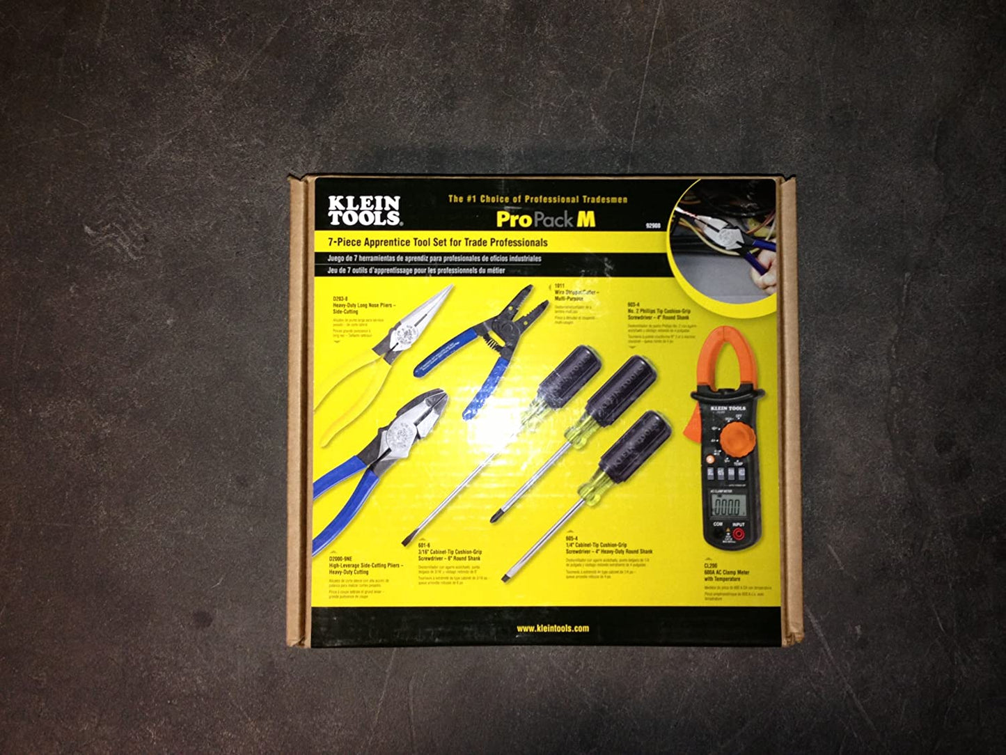 Klein Tools 92908 Apprentice Tool Set With Clamp Meter