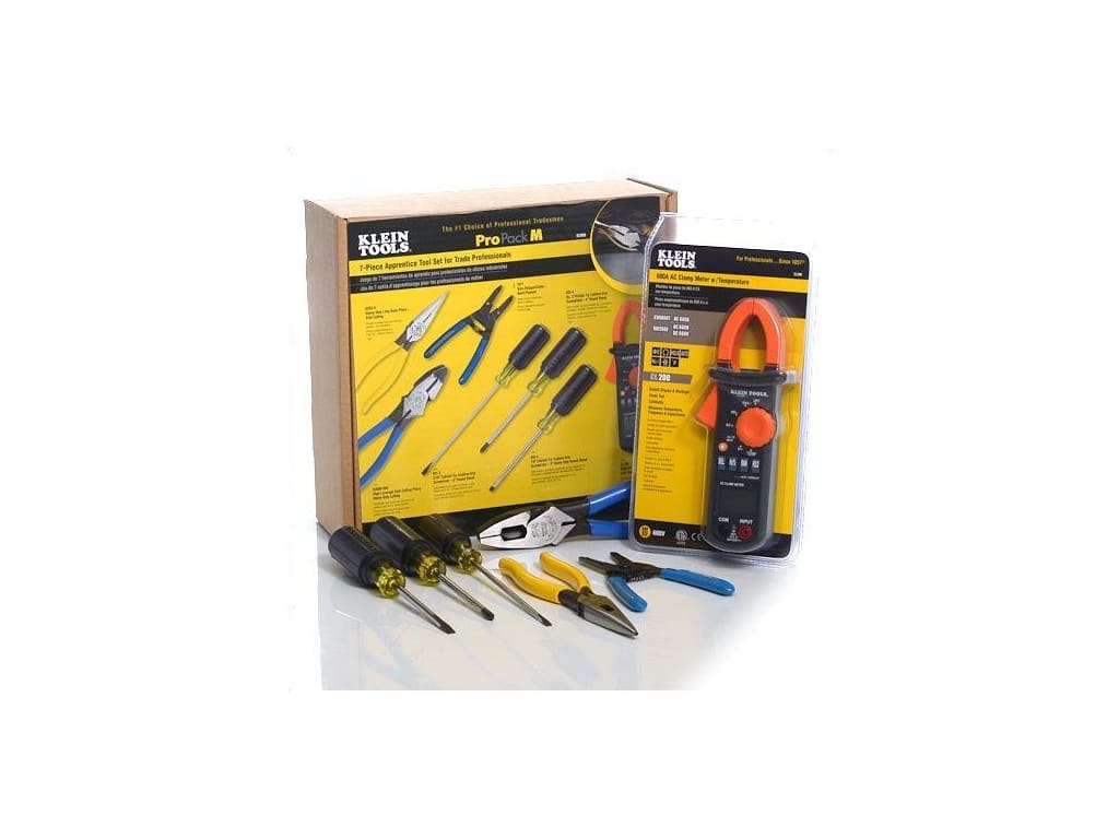 Klein Tools 92908 Apprentice Tool Set With Clamp Meter