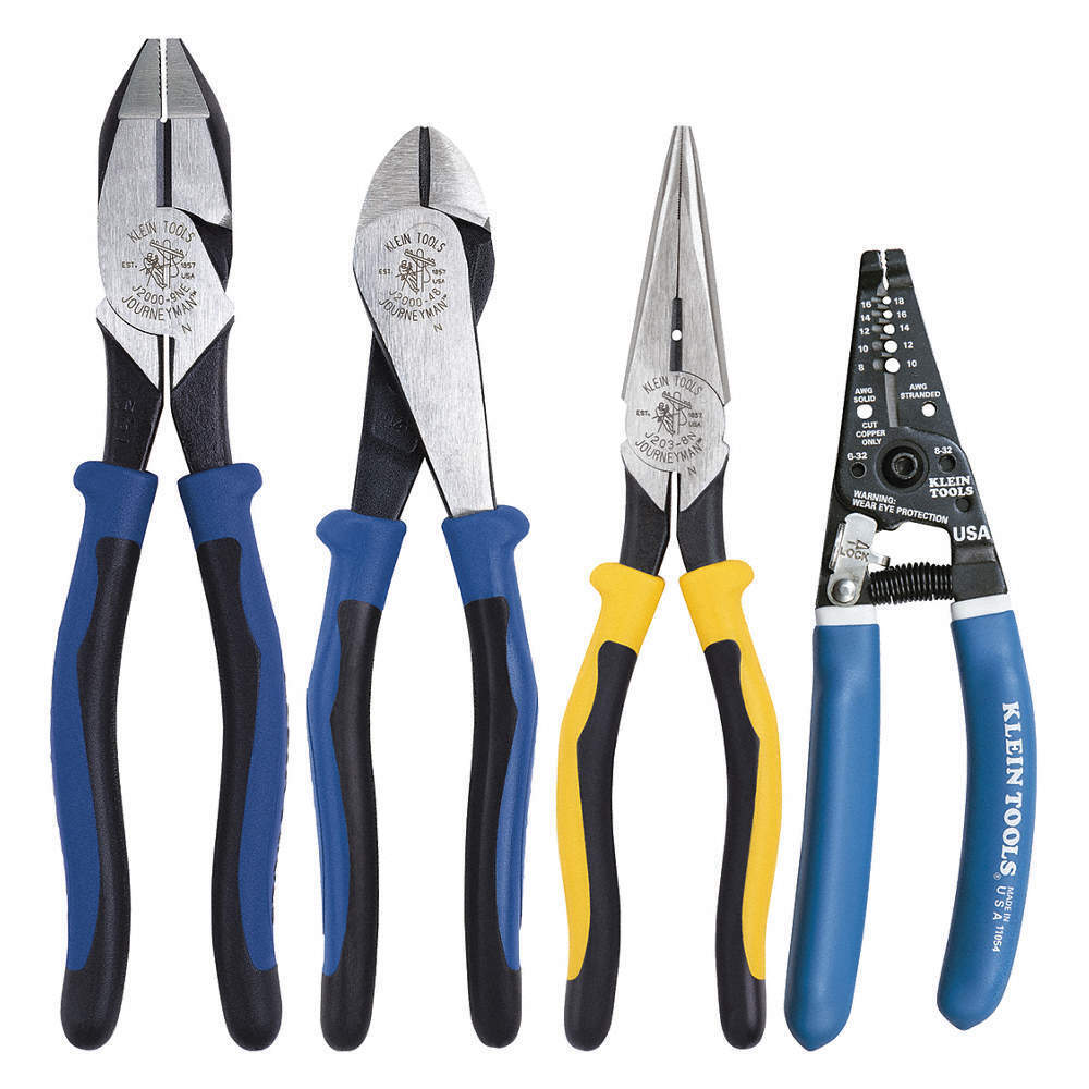 Klein Tools 94998 Jrnymn Plier Combo W Strp 4 Pc*