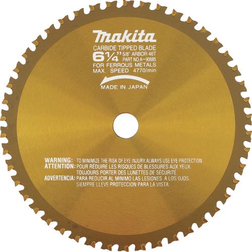 Makita A-90685 6‑1/4" 46T Carbide‑Tipped Saw Blade, Metal/General Purpose