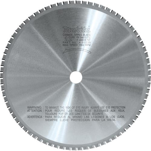 Makita A-91039 12" (76T) Carbide‑Tipped Metal Cutting Blade, Stainless Steel