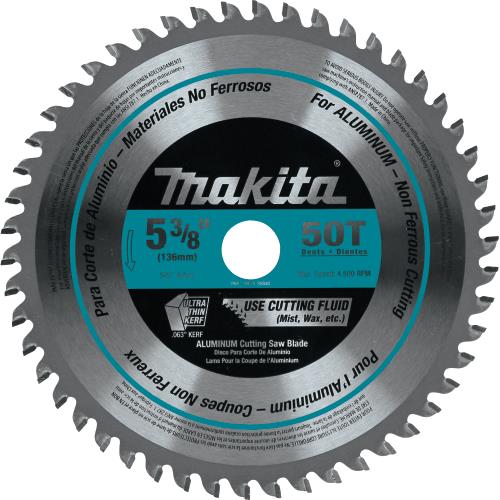 Makita A-95940 5‑3/8" 50T Carbide‑Tipped Saw Blade, Aluminum