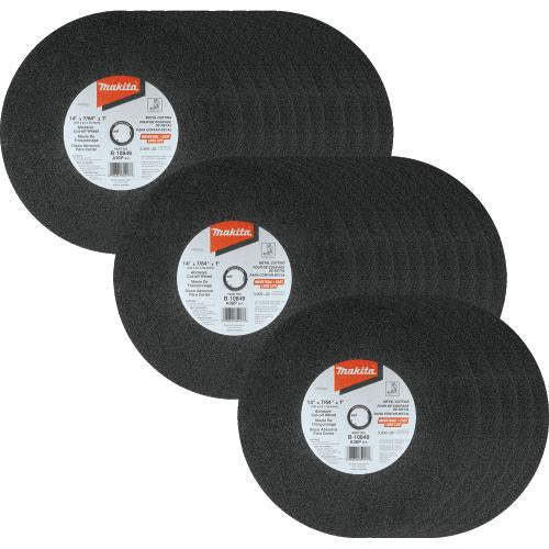 Makita B-10849-25 14" x 7/64" x 1" Abrasive Cut‑Off Wheel, 25/pk