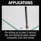 Makita B-68971 3/8" x 4" Glass and Tile Bit, 3 Flat Shank