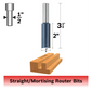 Bosch 85272M 3/4 In. X 2 In. Carbide Tipped 2-Flute Straight Bit