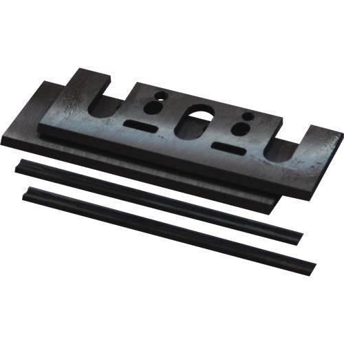 Makita D-17239 3‑1/4" Planer Blade Set with Set Plate, Double Edged Tungsten‑Carbide