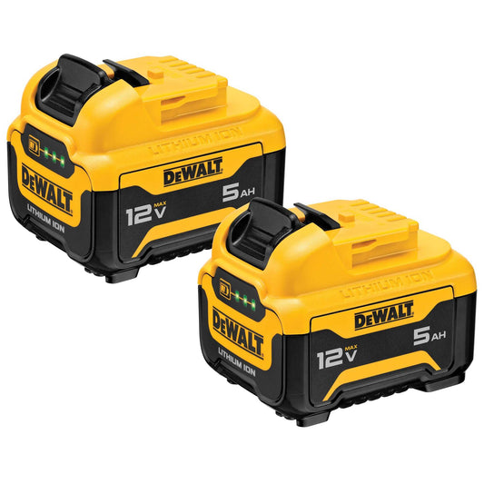 Dewalt DCB126-2 12V Max* 5.0Ah Lithium Ion Batteries (2 Pk)