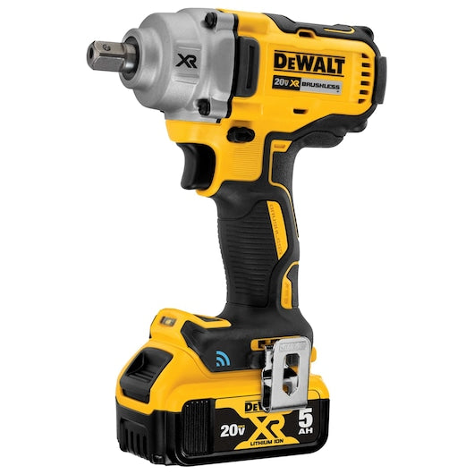 Dewalt DCF896P2 20V Max* Tool Connect 1/2 In. Mid-Range Impact Wrench With Detent Pin Anvil Kit