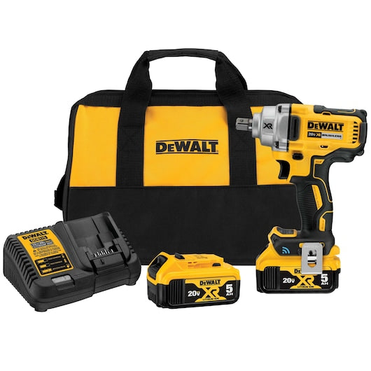 Dewalt DCF896P2 20V Max* Tool Connect 1/2 In. Mid-Range Impact Wrench With Detent Pin Anvil Kit