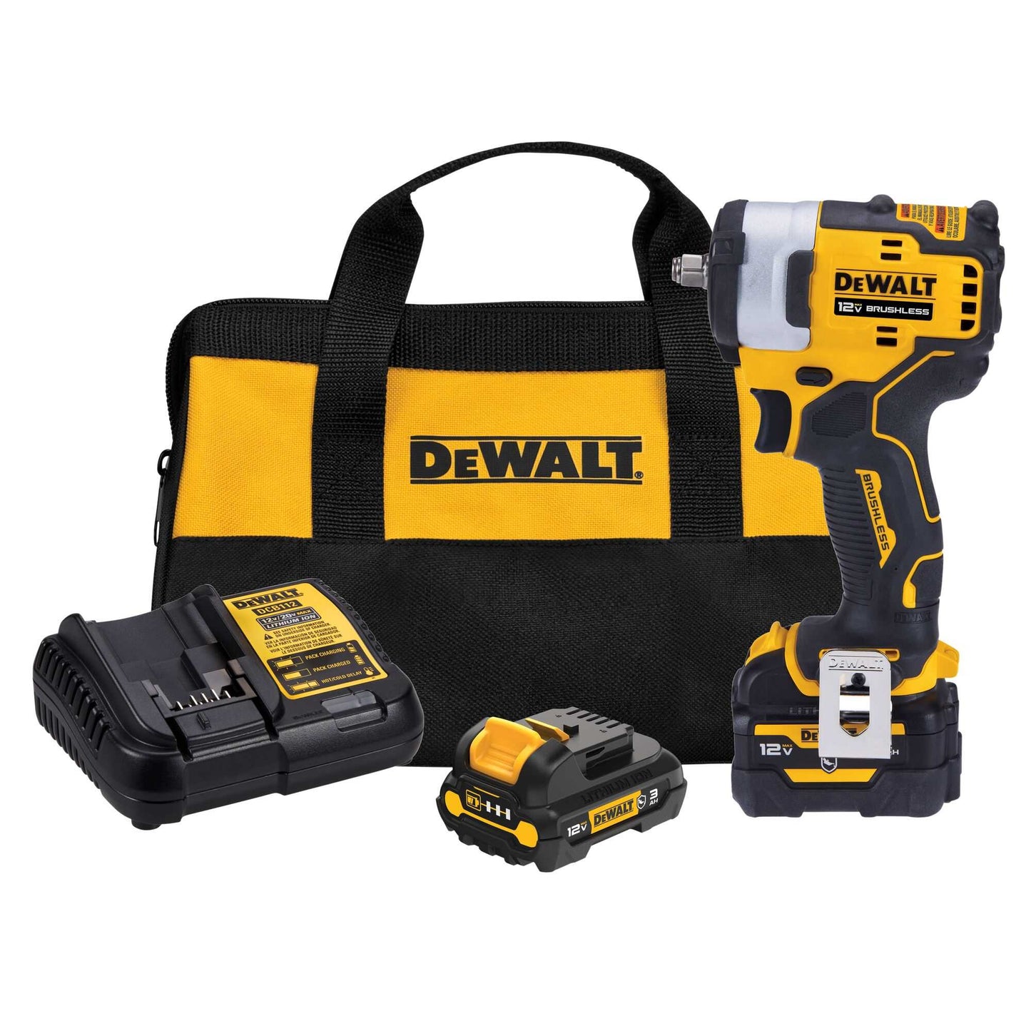 Dewalt DCF903GJ1G1 Xtreme 12V Max* Brushless 3/8 In. Cordless Impact Wrench Kit