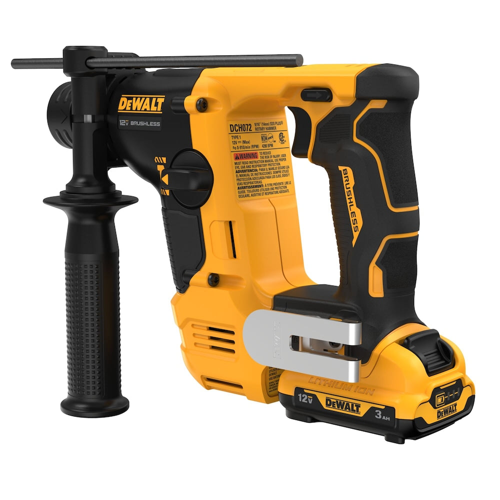 Dewalt DCH072G2 Xtreme 12V Max* 9/16 In. Brushless Cordless Sds Plus Rotary Hammer Kit