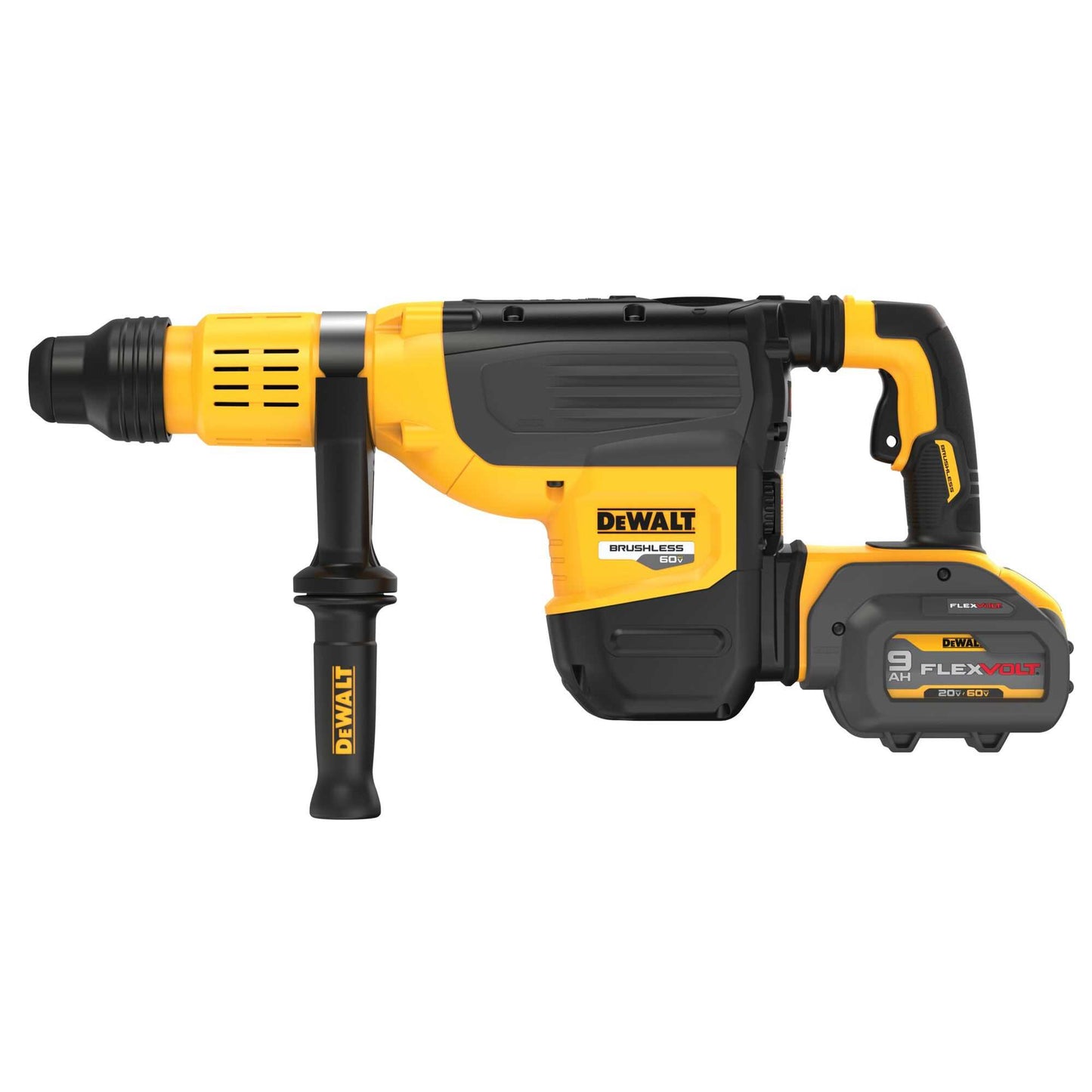 Dewalt DCH773Y2 60V Max* 2 In Brushless Cordless Sds Max Combination Rotary Hammer Kit