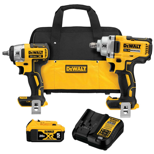 Dewalt DCK215P1 20V Max* Brushless Cordless 2-Tool Combo Kit