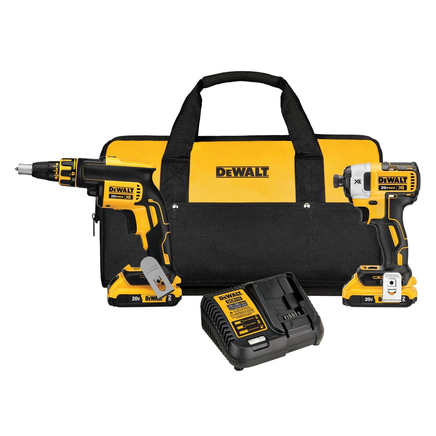 Dewalt DCK267D2 20V Max* Cordless Brushless Xr® Drywall Screwgun & Impact Driver Kit (2.0Ah)
