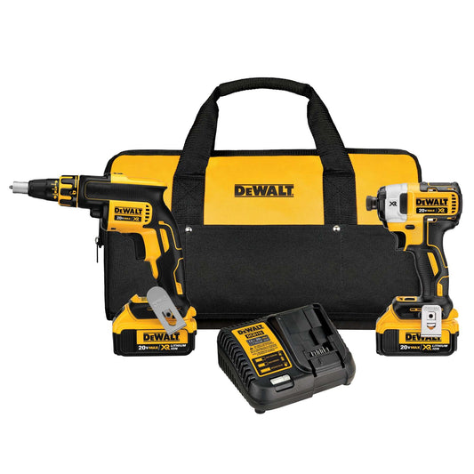Dewalt DCK267M2 20V Max* Cordless Brushless Xr® Drywall Screwgun & Impact Driver Kit (4.0Ah)
