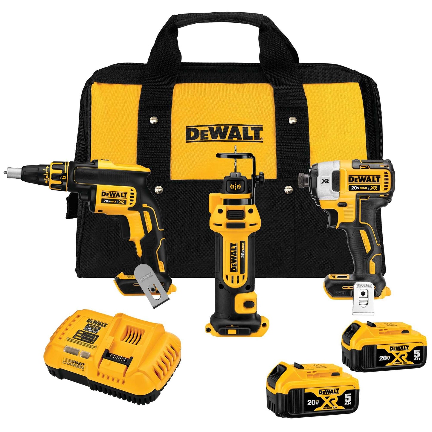 Dewalt DCK301P2 20V Max* Xr Brushless Cordless 3-Tool Drywall Kit