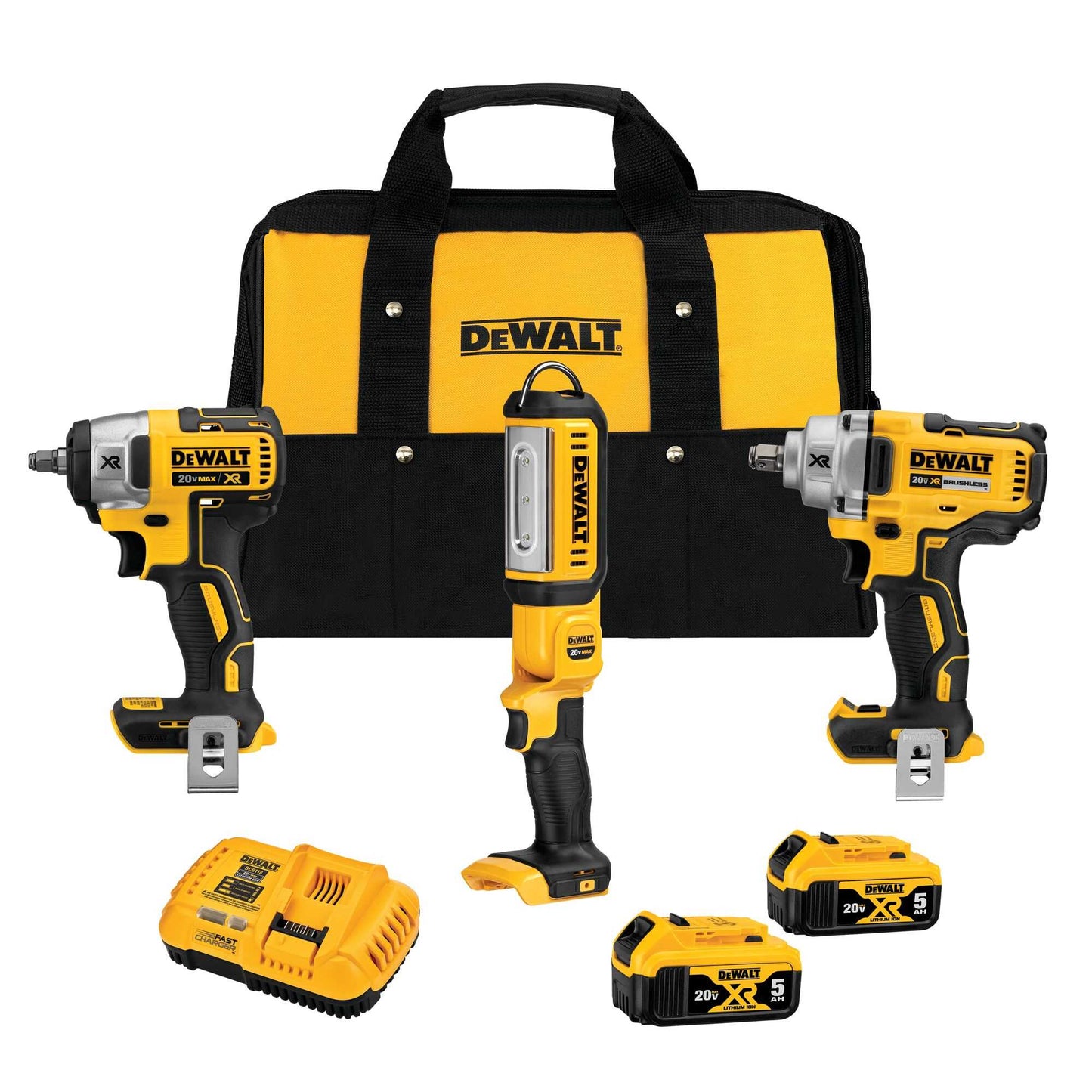 Dewalt DCK302P2 20V Max* Xr Brushless Cordless 3-Tool Automotive Kit