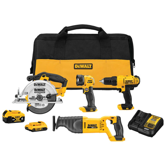 Dewalt DCK445D1M1 20V Max* Cordless 4-Tool Combo Kit