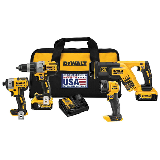 Dewalt DCK494P2 20V Max* Xr Brushless 4 Tool Combo Kit