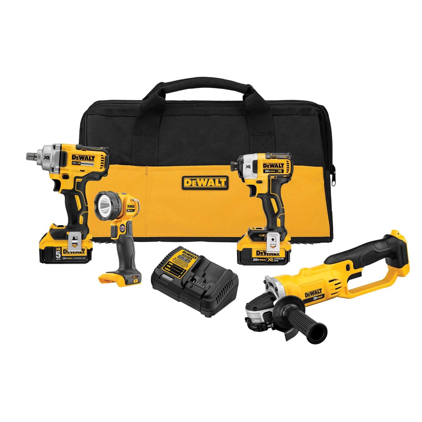 Dewalt DCK498P2 20V Max* 4-Tool Combo Kit (5 Ah)