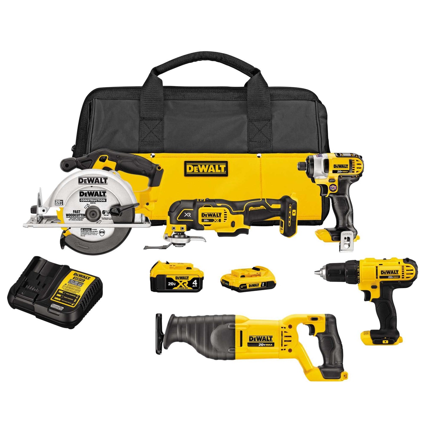 Dewalt DCK551D1M1 20V Max* Cordless 5-Tool Combo Kit