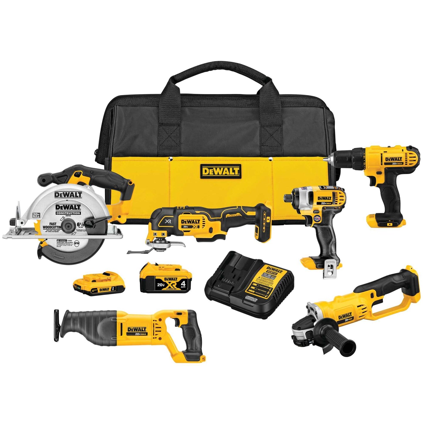 Dewalt DCK661D1M1 20V Max* Cordless 6-Tool Combo Kit