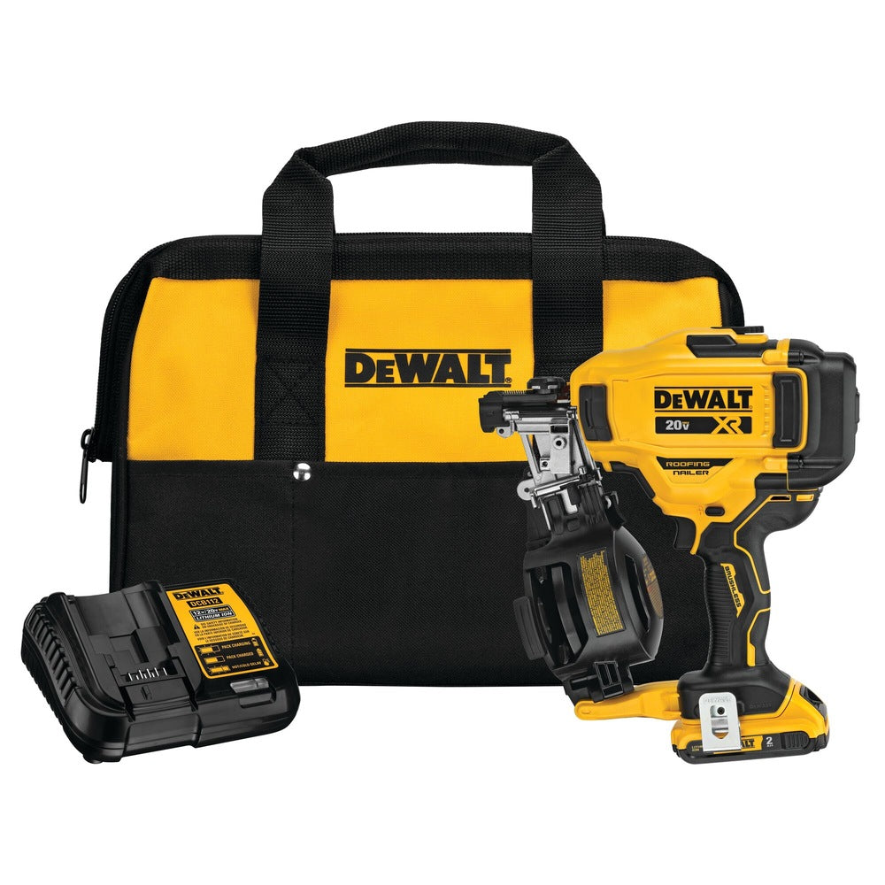 Dewalt DCN45RND1 20V Max* 15° Cordless Coil Roofing Nailer Kit