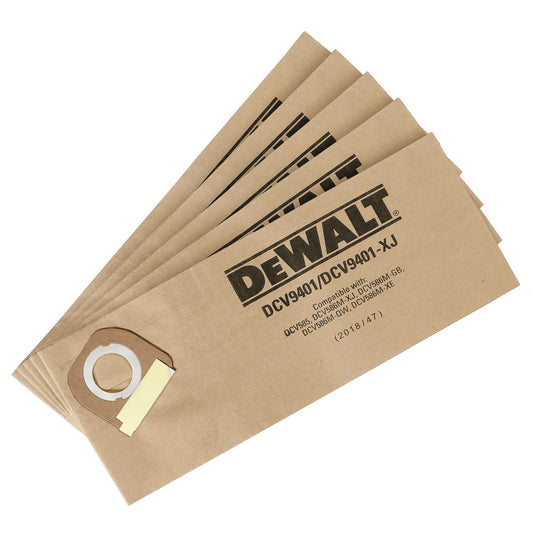 Dewalt DCV9401 Disposable Paper Liners For Dcv585 Dust Extractor (5 Pk)