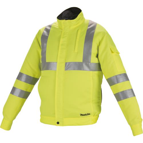 Makita DFJ214Z2XL 18V LXT® Lithium‑Ion Cordless High Visibility Fan Jacket, Jacket Only (2XL)