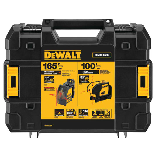 Dewalt DW0838K Red Line Laser Level & Spot Laser Combination Kit