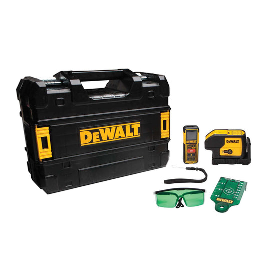 Dewalt DW0839CG Green 3 Spot Laser & 100 Ft. Laser Distance Measurer