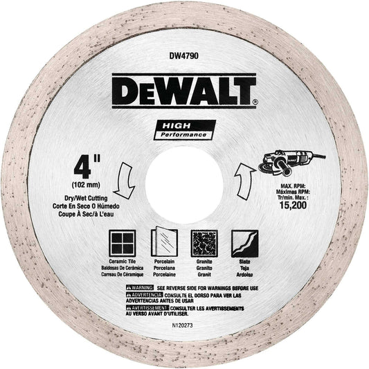 Dewalt DW4790 4" X .060 Tile Blade Wet/Dry