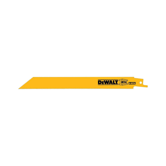 Dewalt DW4809N25 8" 14 Tpi Straight Back Bi-Metal Reciprocating Blade