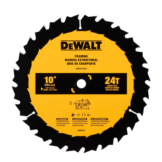 Dewalt DWA11024 10 In General Purpose Saw Blade (24 Tooth)