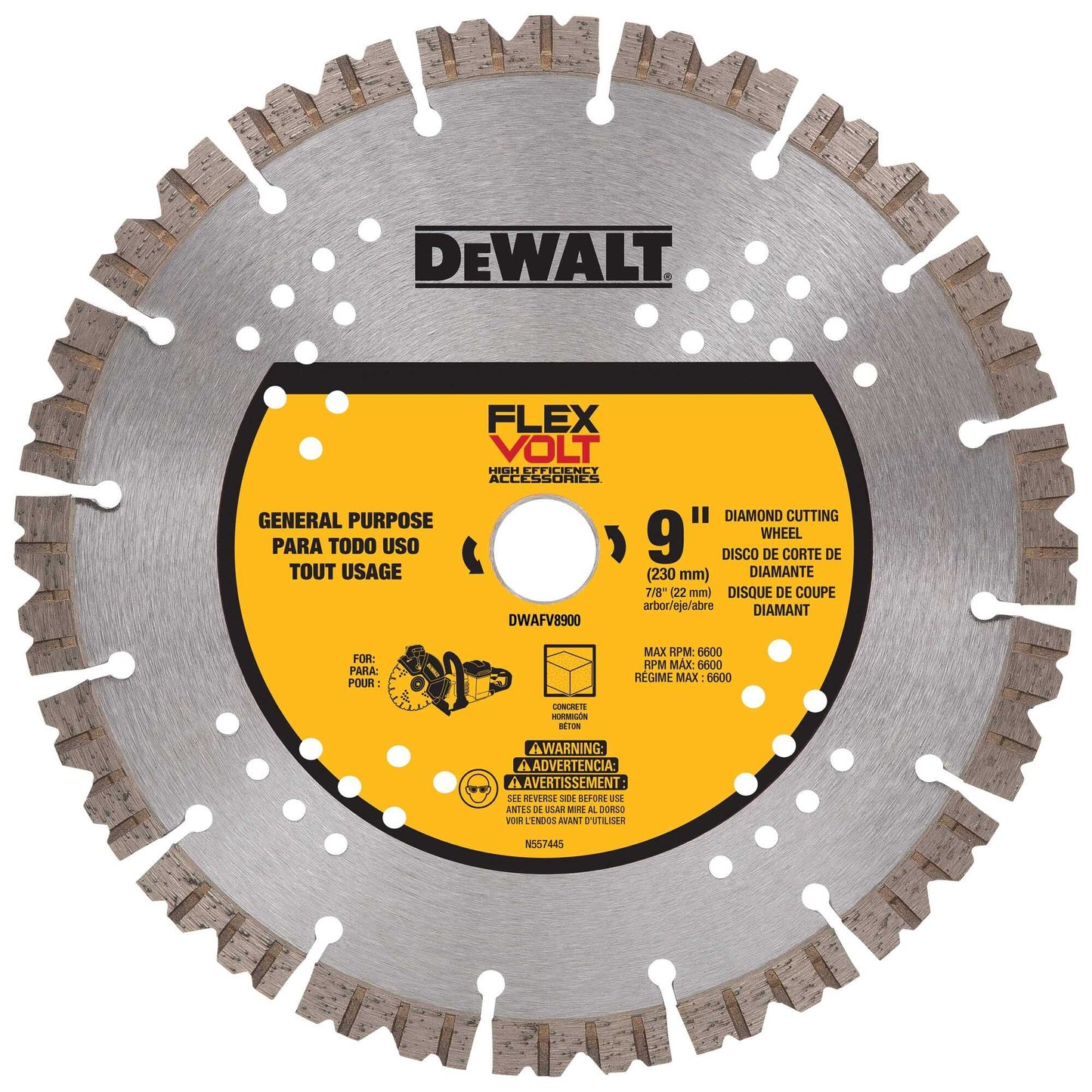 Dewalt DWAFV8900 Flexvolt® Diamond Cutting Wheel