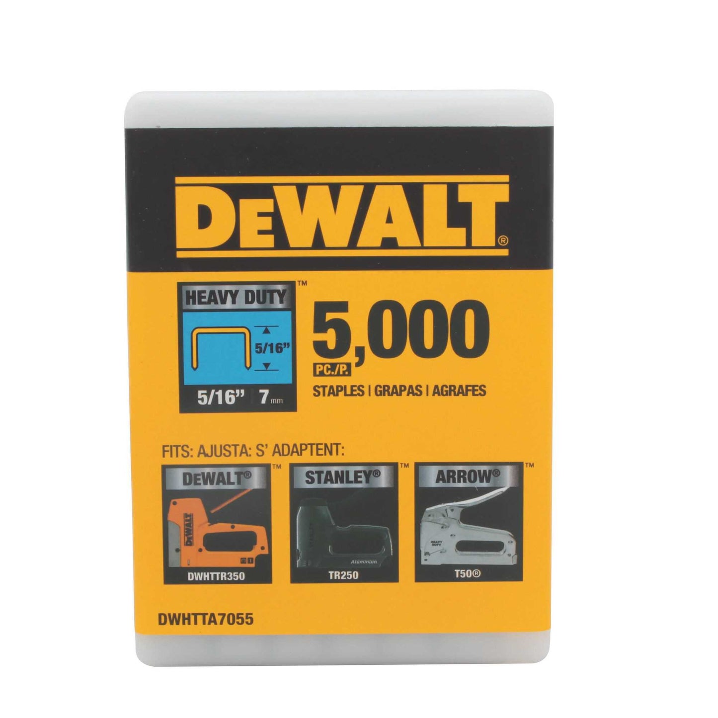 Dewalt DWHTTA7055 5/16" Heavy Duty Staples (5,000 Pk)