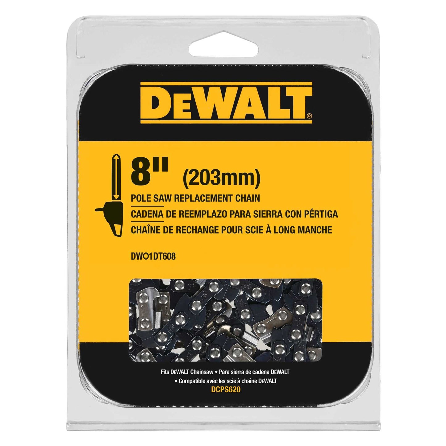 Dewalt DWO1DT608 8 In. Pole Saw Replacement Chain