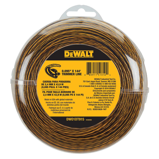 Dewalt DWO1DT915 144-Ft Spool 0.095-In Trimmer Line