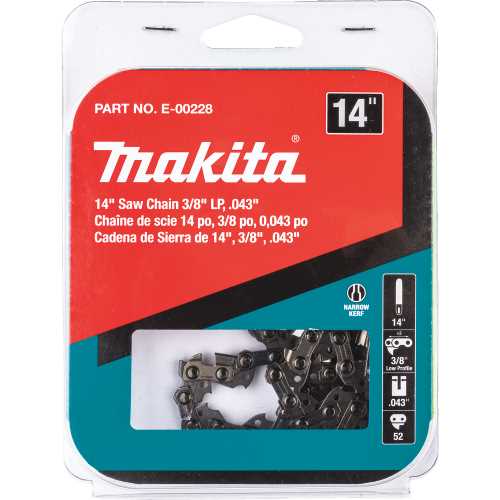 Makita E-00228 14" Saw Chain, 3/8” LP, .043”