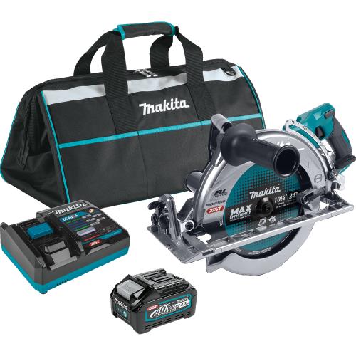 Makita GSR02M1 40V max XGT® Brushless Cordless Rear Handle 10‑1/4" Circular Saw Kit, AWS® Capable (4.0Ah)